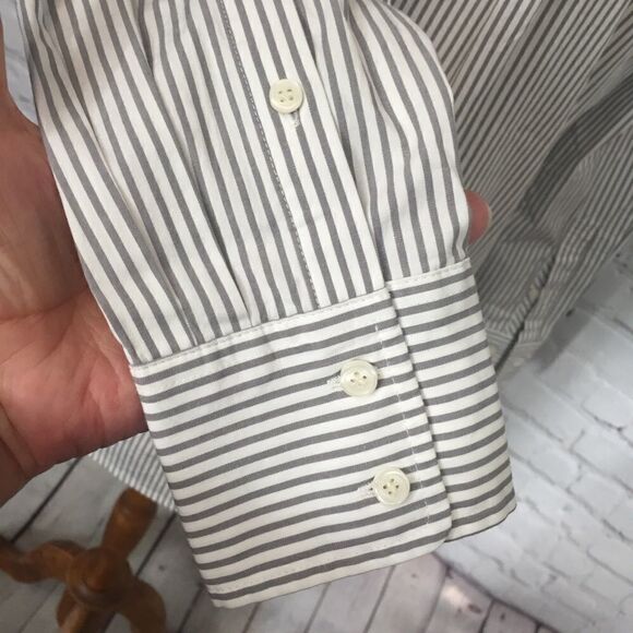 J. CREW 1/2 BUTTON FRONT POP OVER TUNIC - Picture 5 of 8